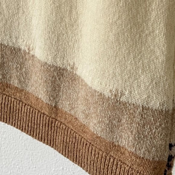 WOOLRICH Women's Grazing Sheep Cream Wool Full Zip Vest Size Large - Picture 7 of 14